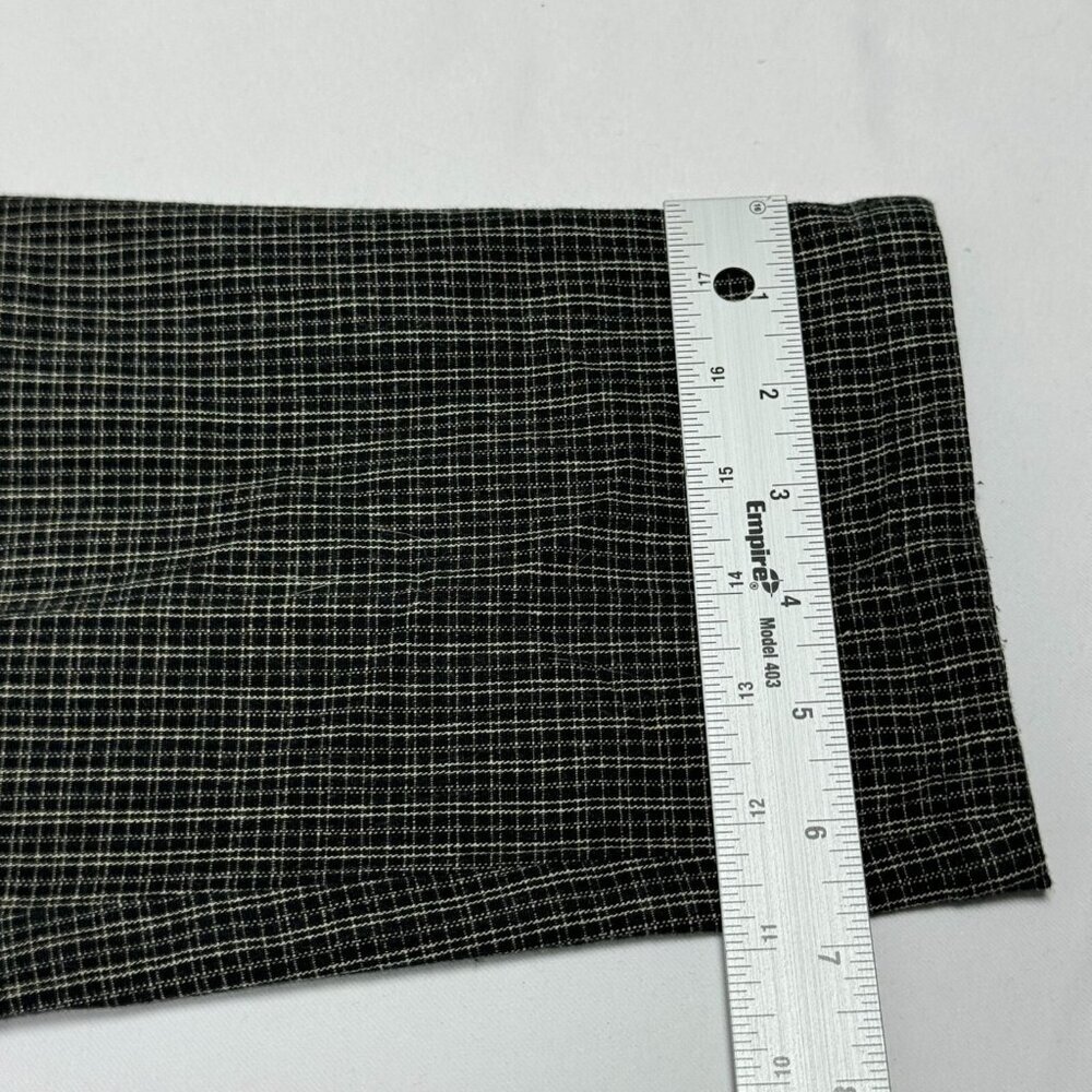 Talbots High-Waisted Tattersall Plaid Work Pants Black/White Size 12P - Picture 10 of 14